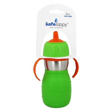 Criança Basix Inoxidável Aço Seguro Sporter água Garrafa Novo Verde – 11 fl. oz. New Wave Enviro Products — foto 1