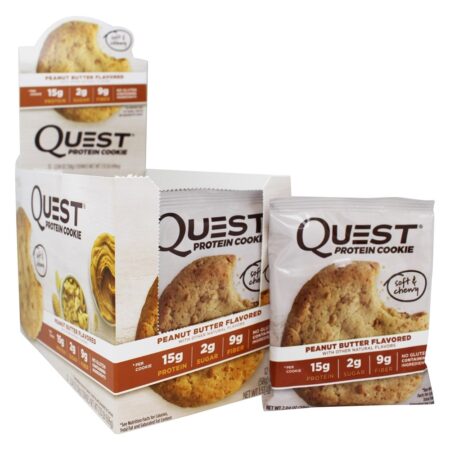 Proteína Cookie Box Manteiga De Amendoim - 12 Cookies Quest Nutrition