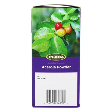 Suporte Imunológico Certificado para Acerola Orgânica em Pó - 1.7 oz. Flora - Image 4