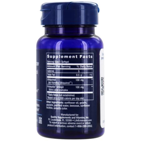 Super Ubiquinol CoQ10 com Suporte Mitocondrial Aprimorado 100 mg. - 30 Softgels Life Extension - Image 2