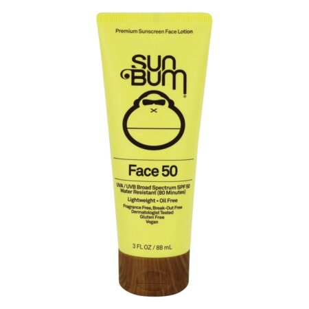 Prêmio Protetor solar Face Loção Amplo Spectrum Fragrância Livre 50 SPF - 3 fl. oz. Sun Bum