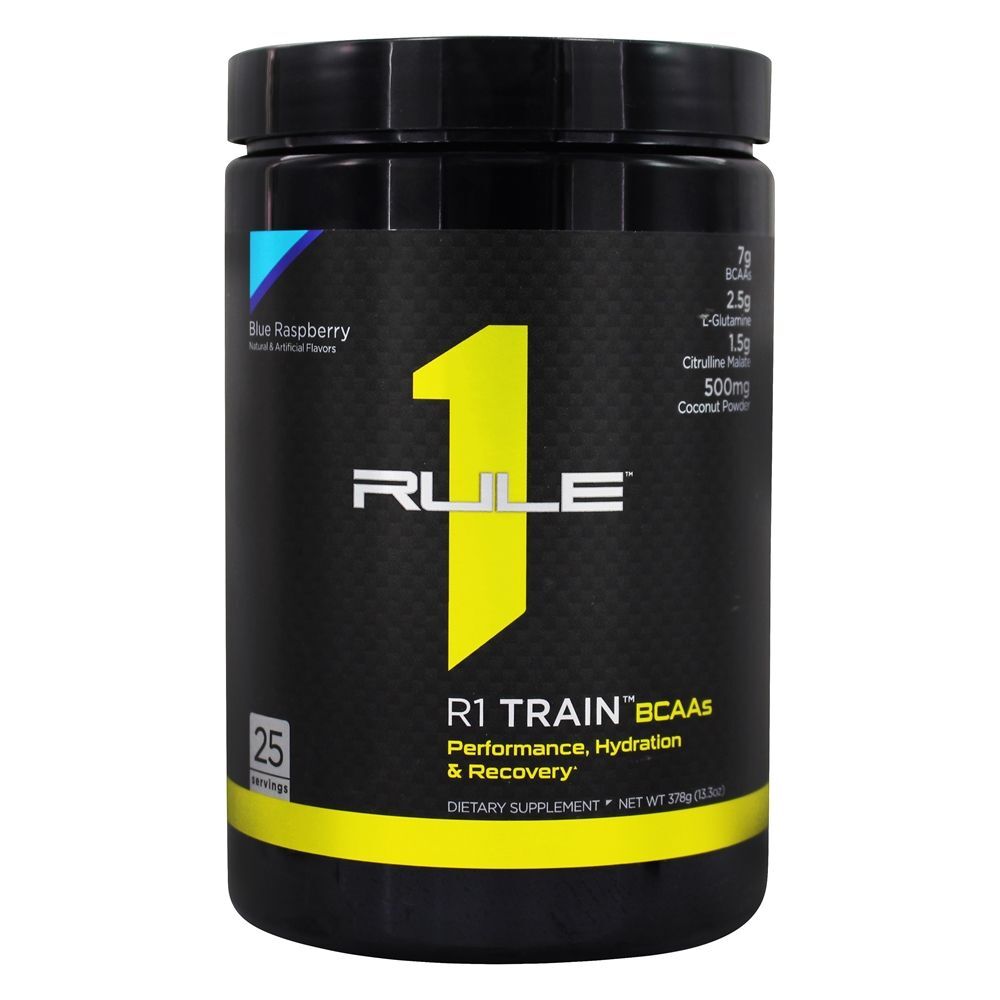 R1 Trem Bcaa Pó 25 Porções Azul Framboesa - 378 Gramas Rule One Proteins