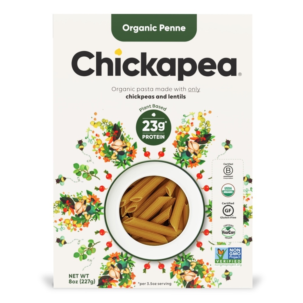 Grão De Bico Orgânico & Lentilhas Macarrão Penne - 8 oz. Chickapea