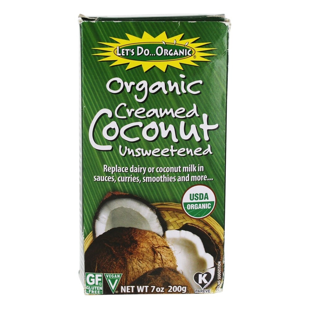 Coco Desnatado Orgânico sem Açúcar - 7 oz. Let's Do...Organic