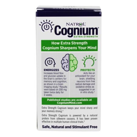 Cognium Potência Extra Para Suporte da Memória & Concentração - 60 Tablets Natrol - Image 4