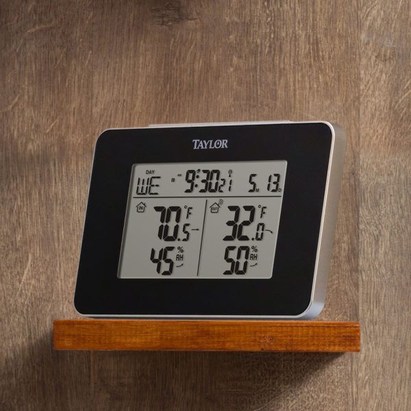 Estação meteorológica interna e externa sem fio 1731 Preta Taylor Precision Products - Imagem 2