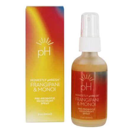 Spray desodorante pré-probiótico Frangipani & Monoi - 2 oz. Honestly pHresh