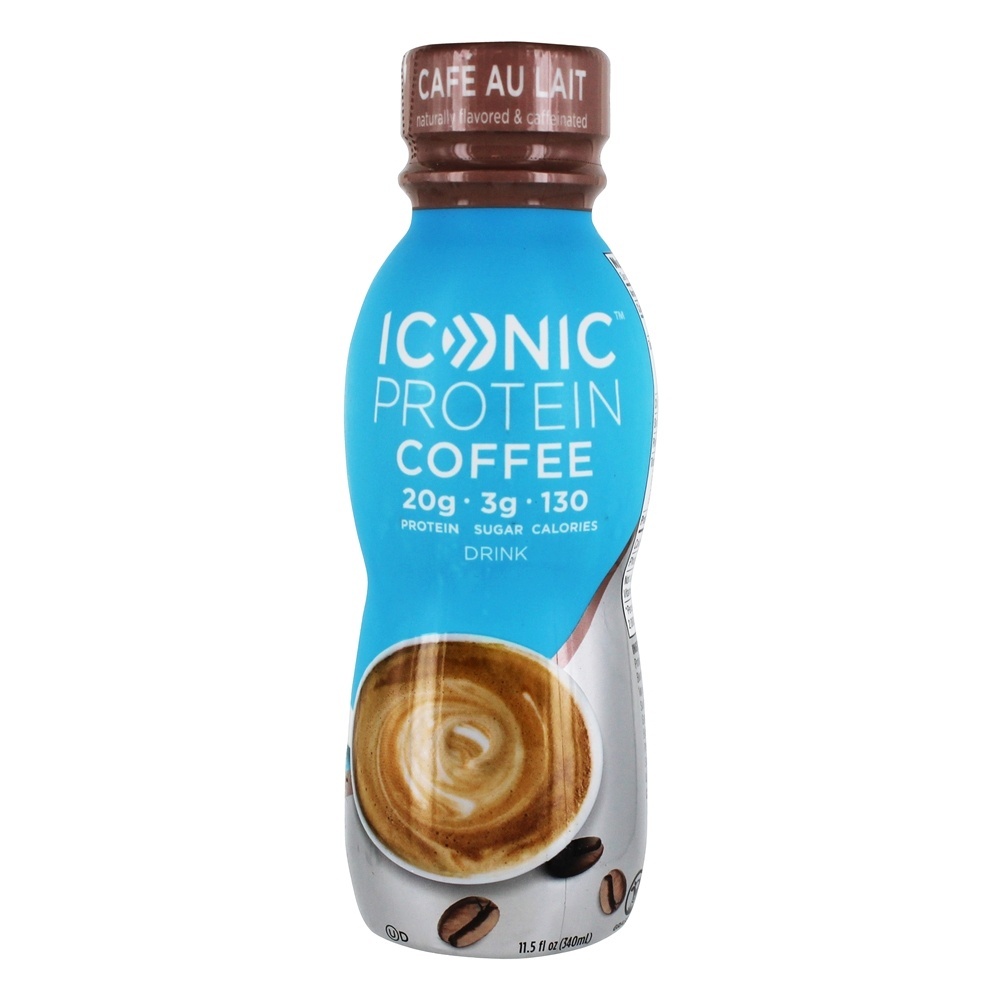 Café de bebida de proteína RTD Cafe au Lait - 12 Frasco (s) Iconic - Imagem 2