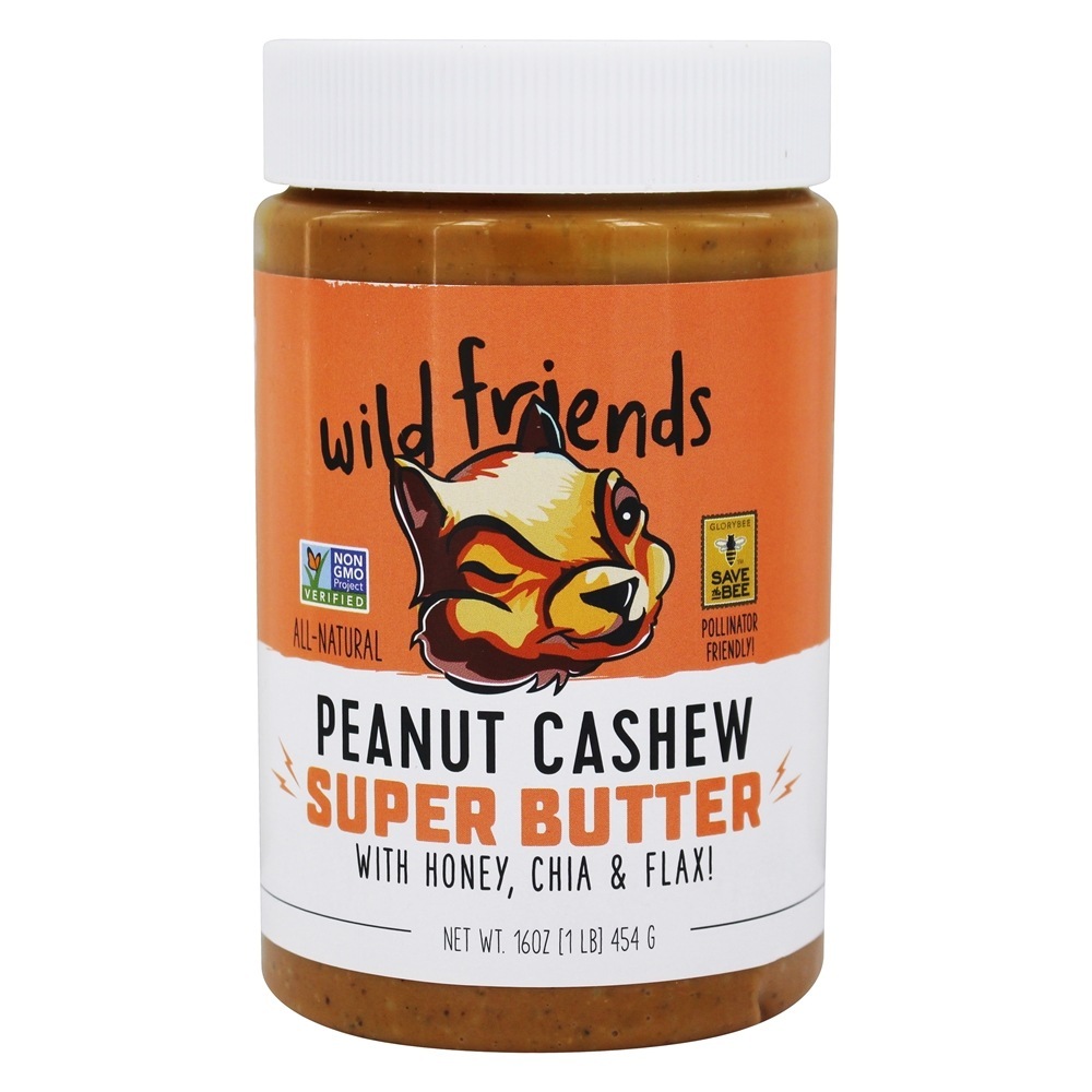 Manteiga De Caju De Amendoim Natural Super - 16 oz. Wild Friends