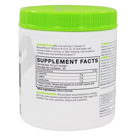 Pó de Aminoácidos de Cadeia Ramificada Otimizado para BCAA Essentials 30 porções sem sabor - 195 Gramas Muscle Pharm - Image 2