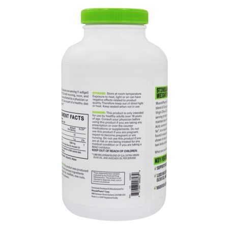 Suporte à perda de peso do CLA Essentials 1000 mg. - 270 Softgels Muscle Pharm - Image 3