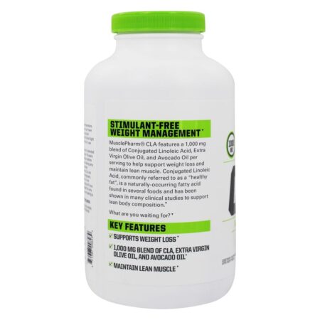 Suporte à perda de peso do CLA Essentials 1000 mg. - 270 Softgels Muscle Pharm - Image 4