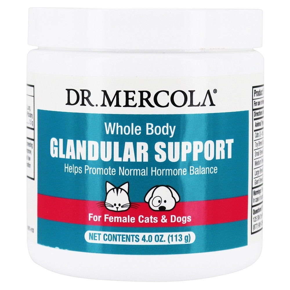 Suporte glandular para corpo inteiro para cães e gatos fêmeas - 4 oz. Dr. Mercola