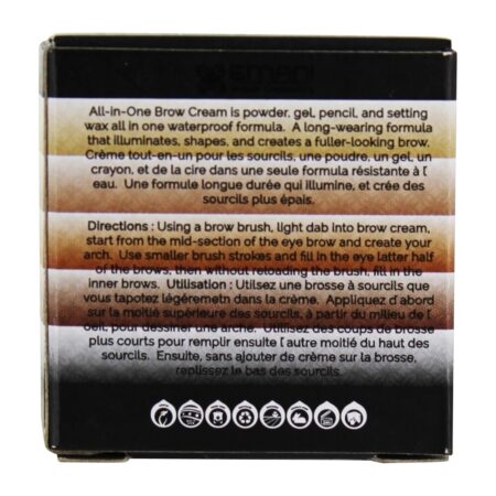 Vegan Couture Sobrancelha Pomada Creme Preto - 0.07 oz. Emani - Imagem 4
