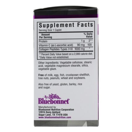 Belo Aliado Colágeno Tipo I + II 1000 mg. - 90 Cápsulas Bluebonnet Nutrition - Image 3