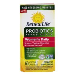 Probiotics + Prebiotics Women's Daily 20 Bilhões de UFC - 60 Cápsula (s) vegetal (s) Renew Life