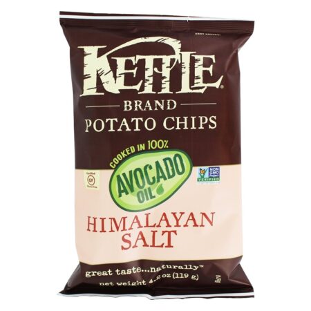 Batatas Fritas com Óleo de Abacate Himalayan Salt - 4.2 oz. Kettle Brand