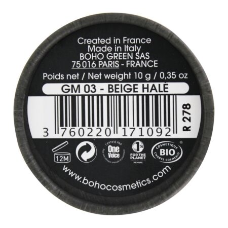 Pó Mineral Verde Orgânico 03 Bege Transportado - 0.35 oz. Boho Green - Imagem 3