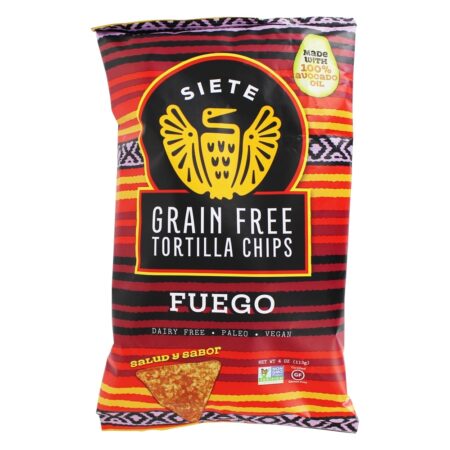 Chips de Tortilha sem Grão Fuego - 4 oz. Siete