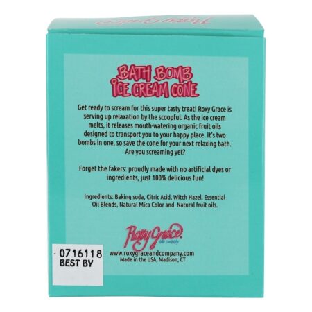 Concha de sorvete de bomba de banho Mint Chocolate Chip - 8 oz. Roxy Grace & Company - Imagem 3