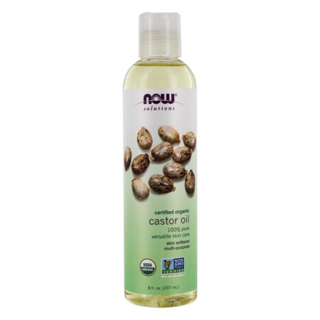 NOW Solutions Óleo de Rícino Orgânico - 8 fl. oz. NOW Foods