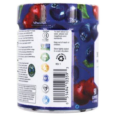 Melatonina Good Sleep Formula Berry - 90 Gummies MegaFood - Image 4