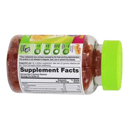 Power C Imune Support Vitaminas para Adultos Laranja - 70 Gummies Vitafusion - Image 2