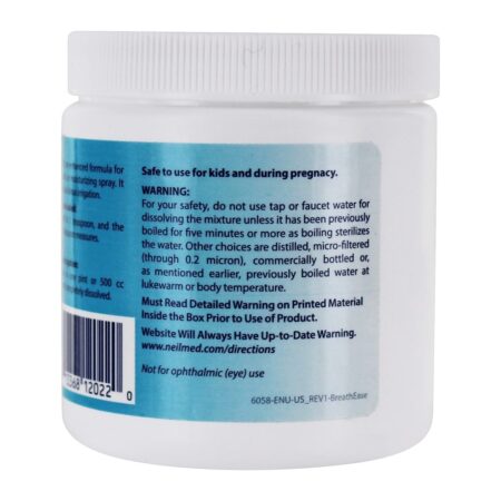 Frasco de Fórmula de Hidratação e Irrigação Nasal-Sinus XL Respire-Ease - 6.7 oz. NeilMed Pharmaceuticals - Image 4