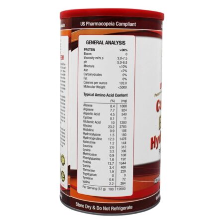 Hidrolisado de Colágeno Ósseo Pure Protein Pó - 16 oz. Great Lakes - Image 4