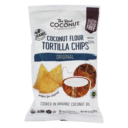 Chips de Tortilha de Farinha de Coco Original - 5.5 oz. The Real Coconut