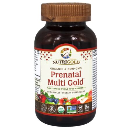 Nutrição de Nutrição Integral Pré-Natal de Multi-Ouro - 90 Plantcaps Nutrigold