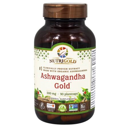 Ashwagandha Gold 500 mg. - 90 Plantcaps Nutrigold