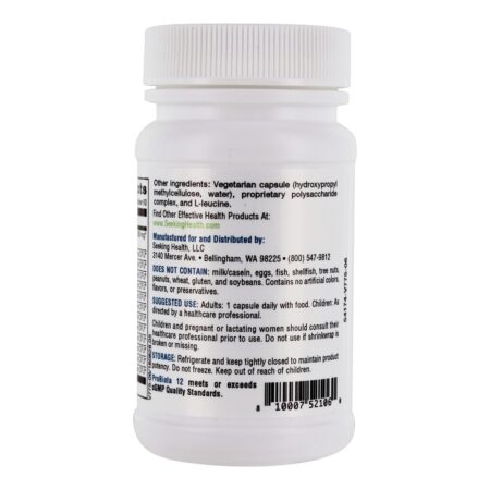 ProBiota 12 Probiotic de suporte máximo 25 Bilhões de UFC - Cápsulas vegetarianas 60 Seeking Health - Image 3