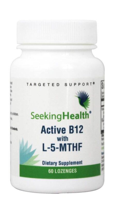 B12 ativo com L-5-MTHF - 60 Pastilhas Seeking Health