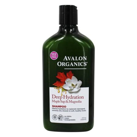 Shampoo de hidratação profunda Maple Sap & Magnolia - 11 fl. oz. Avalon Organics