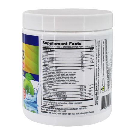 Prebiotics Superfoods Drink Mix 30 Serve Maçã Verde - 210 Gramas Enzymedica - Image 2