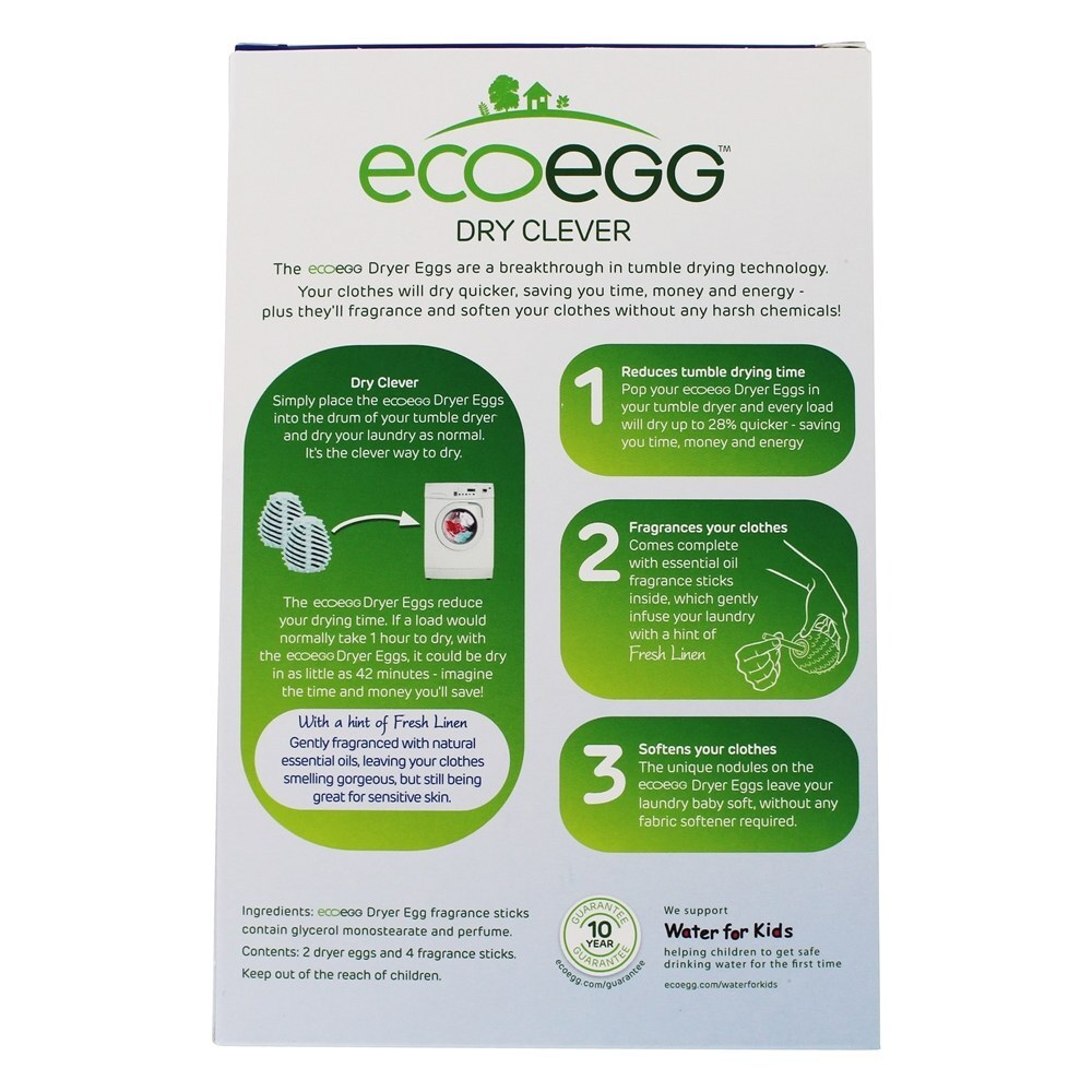 Secador De Ovos De Linho Fresco - 2 Contagem Eco Egg - Imagem 3
