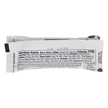 Cérebro + Barra de Corpo Chocolate Mar Salgado - 1.6 oz. IQ Bar - Image 3