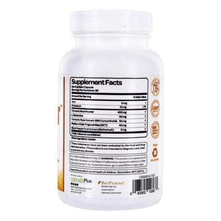 Curcumina Digest açafrão 595 mg . - Cápsulas 30 Health Plus - Image 2