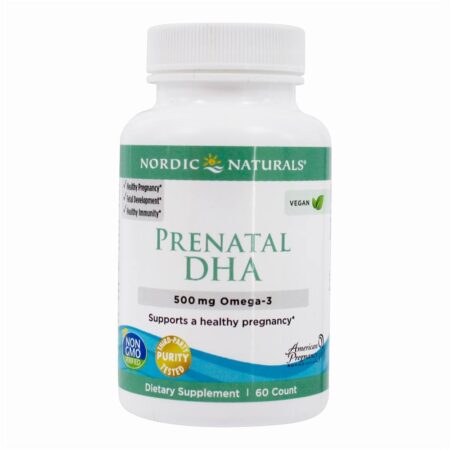 DHA pré-natal à base de vegetais Vegan Omega - 3 500 mg . - 60 Softgels Nordic Naturals - Image 2