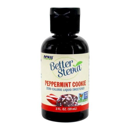 BetterStevia adoçante líquido Cookie de hortelã-pimenta - 2 fl. oz. NOW Foods