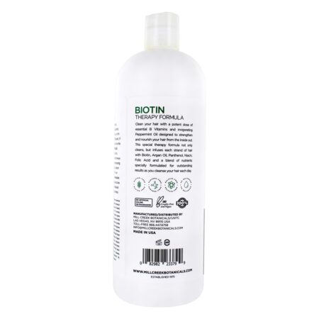 Shampoo de Fórmula de Terapia de Biotina - 32 fl. oz. Mill Creek Botanicals - Image 3