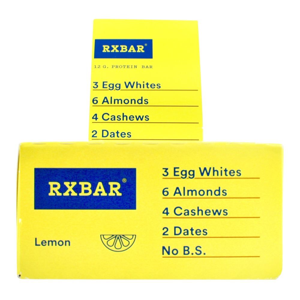 Caixa de Proteína Bar Lemon - 12 Barras RXBAR
