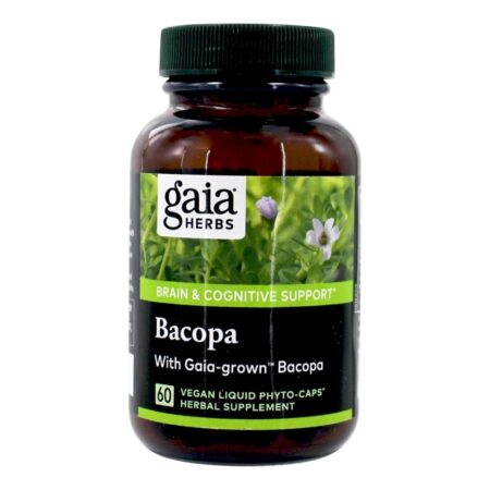 Bacopa Cérebro & Suporte Cognitivo 350 mg . - 60 Tampas veganas Gaia Herbs - Image 2