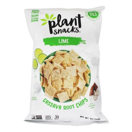 Chips de raiz de mandioca limão - 5 oz. Plant Snacks