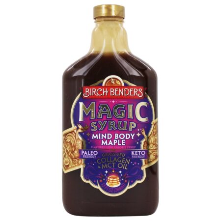 Magia Maple Syrup Mind & Body com colágeno e óleo MCT - 13 fl. oz. Birch Benders