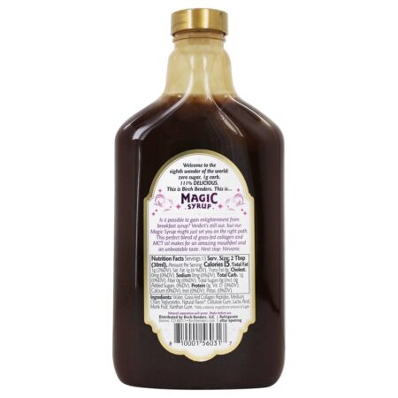 Magia Maple Syrup Mind & Body com colágeno e óleo MCT - 13 fl. oz. Birch Benders - Image 2