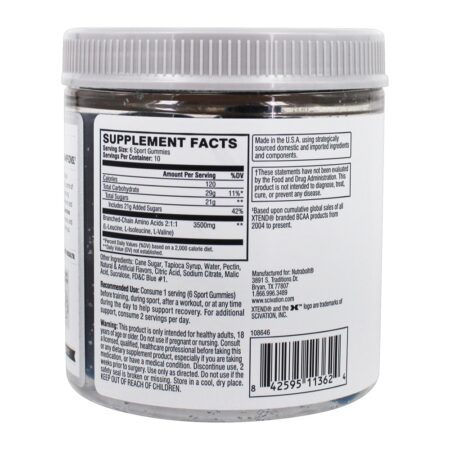 Xtend Sports Recovery Gummies Framboesa Azul - 60 Gummies Scivation - Imagem 2