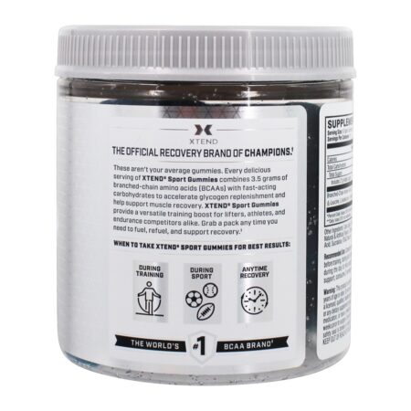 Xtend Sports Recovery Gummies Framboesa Azul - 60 Gummies Scivation - Imagem 3
