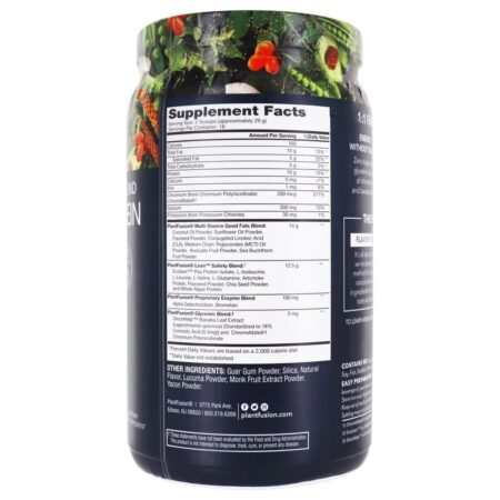 Planta completa Keto Blend 1: 1 Gorduras + Proteína em Pó Natural - 18.41 oz. PlantFusion - Image 2